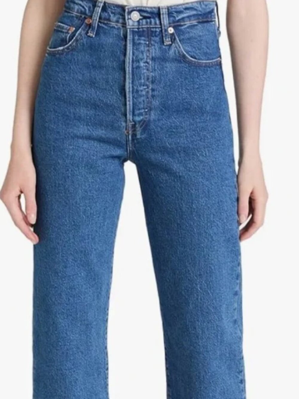 levis premium ribcage straight size 28